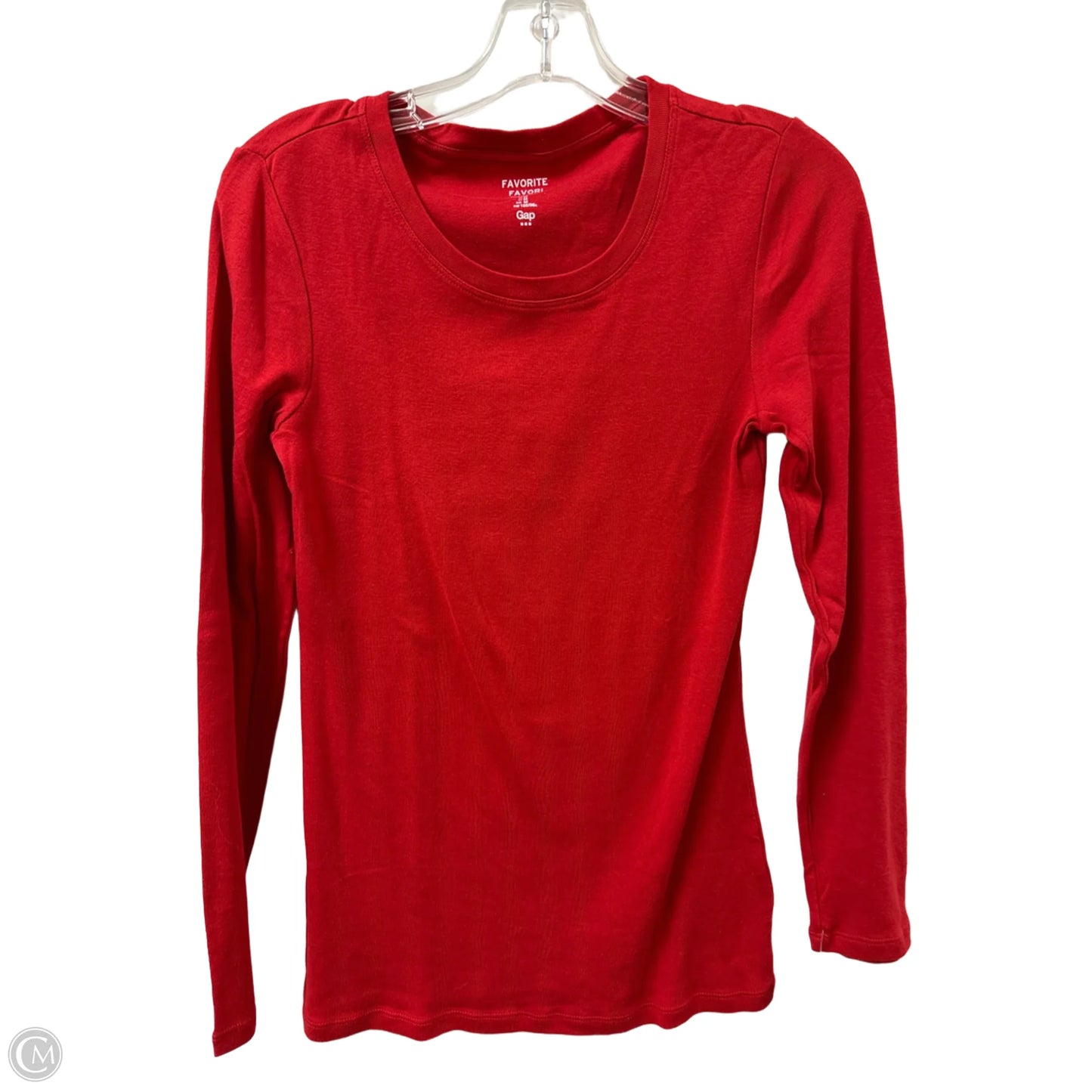 Top Long Sleeve By Gap In Red, Size: M