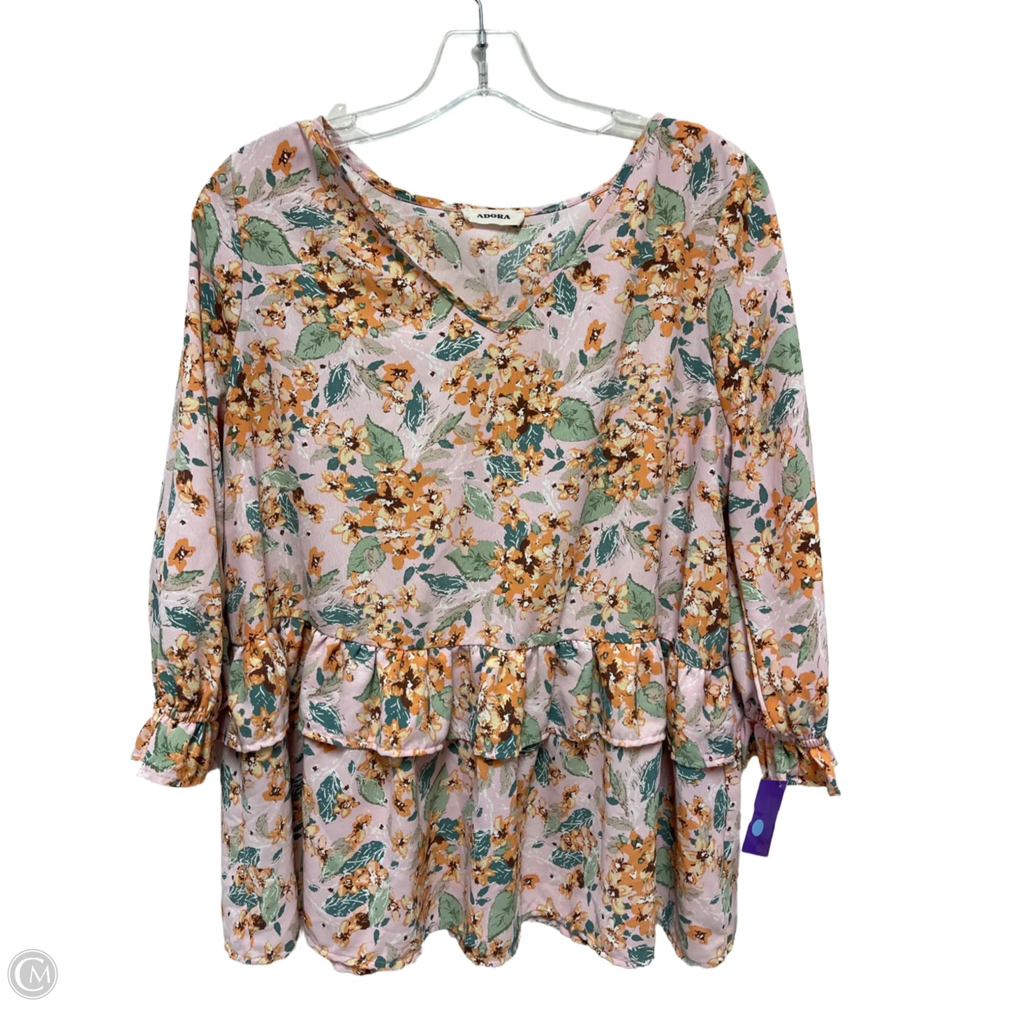 Top Long Sleeve By Clothes Mentor In Pink, Size: S