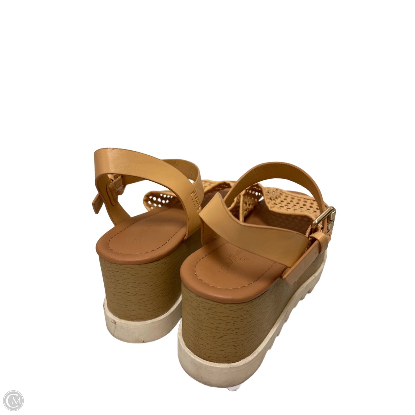 Sandals Heels Wedge By Universal Thread In Tan, Size: 8