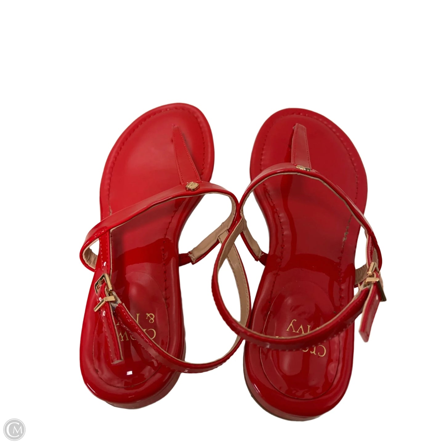 Sandals Flats By Crown And Ivy In Red, Size: 8.5