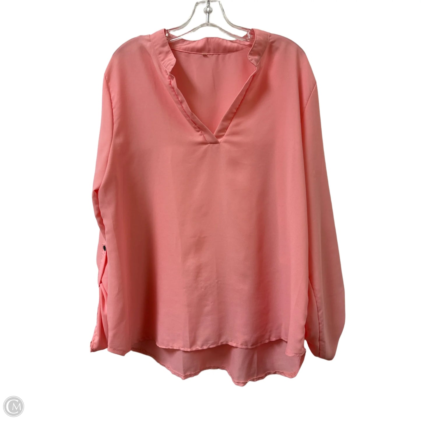 Top Long Sleeve By Clothes Mentor In Pink, Size: 4x