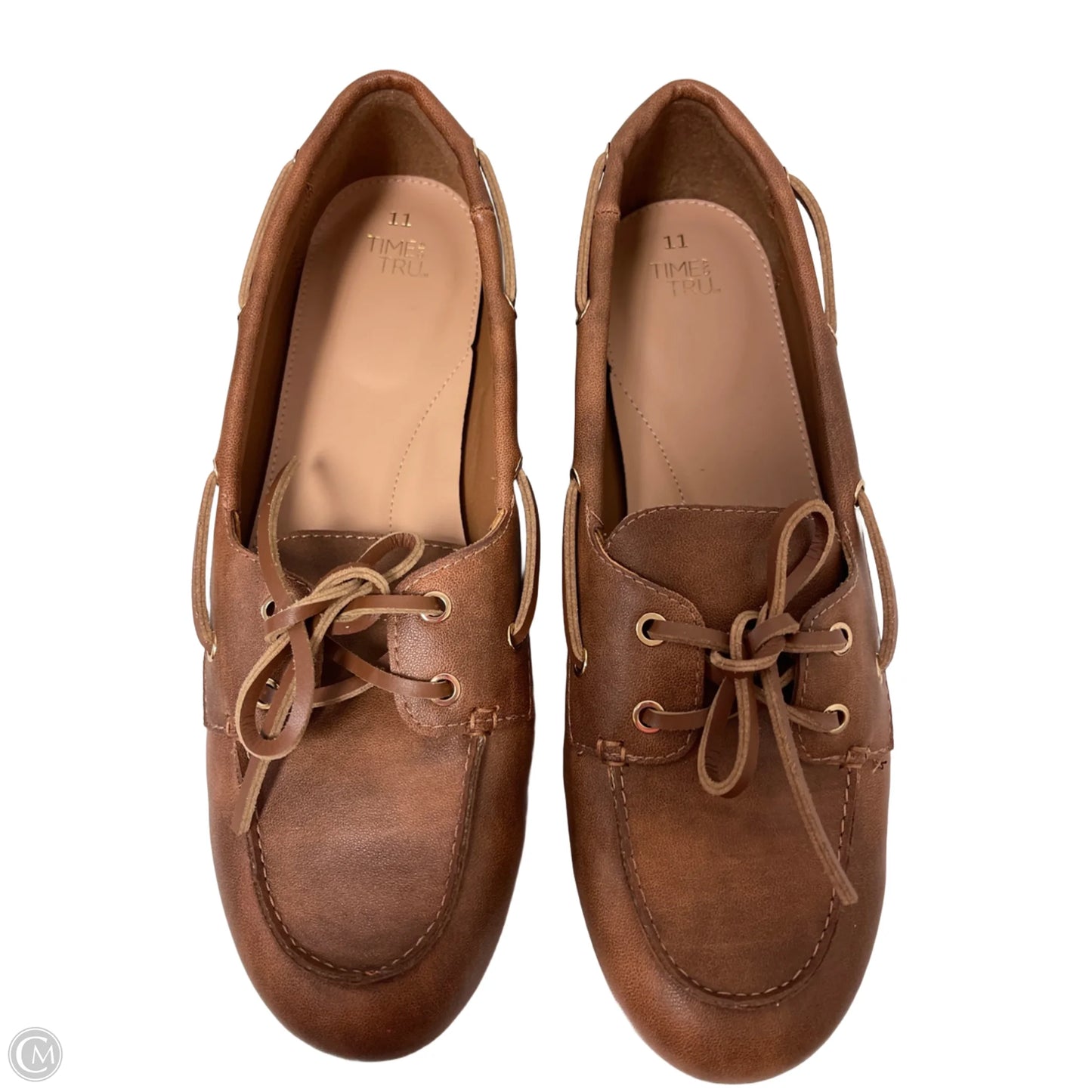 Shoes Flats By Time And Tru In Brown, Size: 11