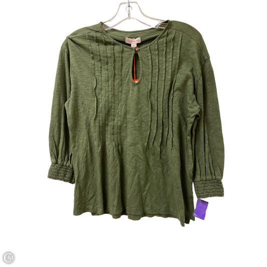 Top Long Sleeve By Knox Rose In Green, Size: Xs