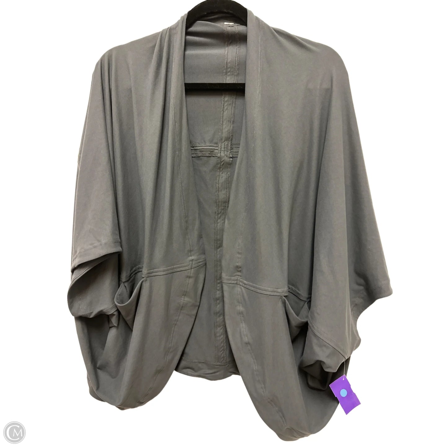 Sweater Cardigan By Clothes Mentor In Grey, Size: Osfm