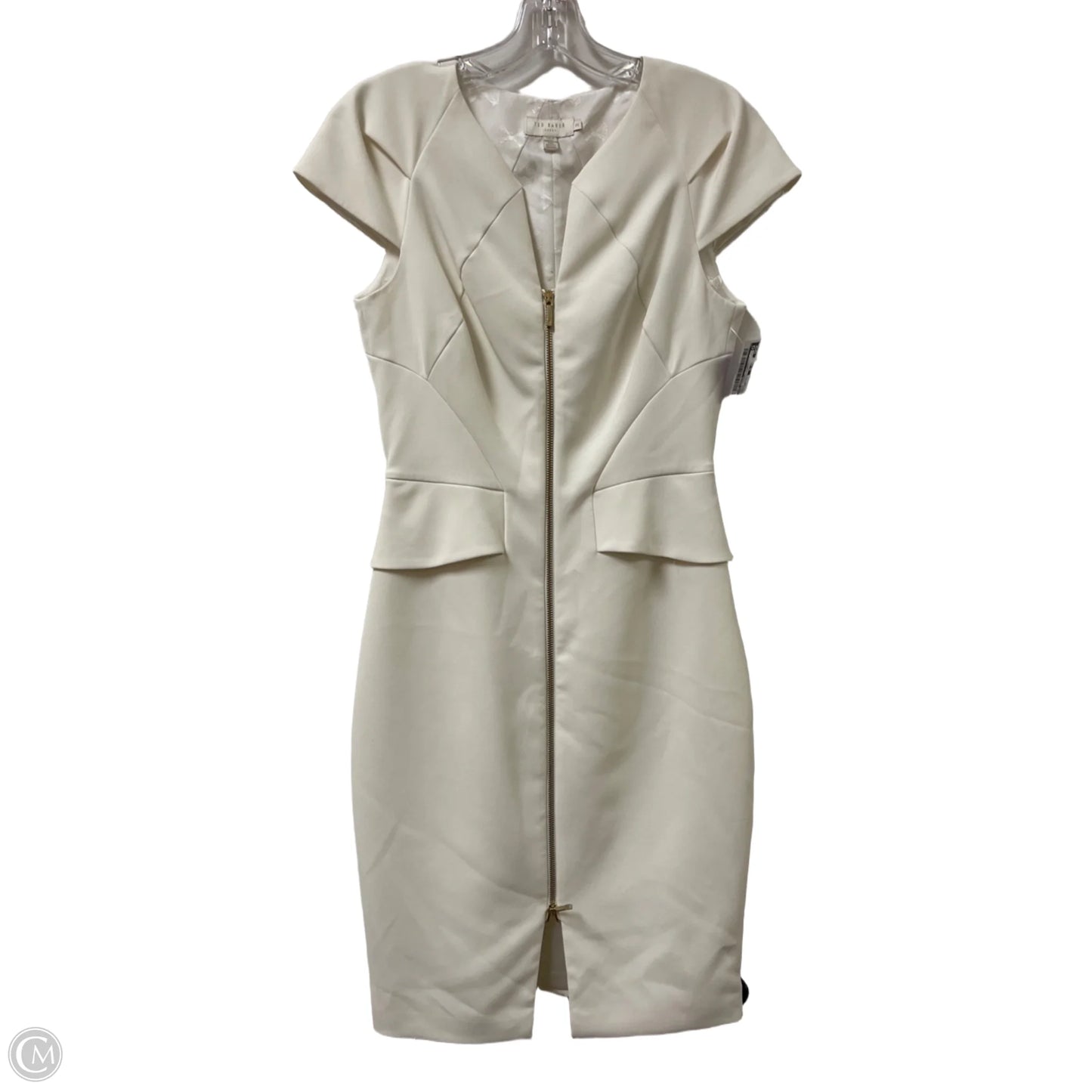 Dress Casual Short By Ted Baker In Cream, Size: Xs