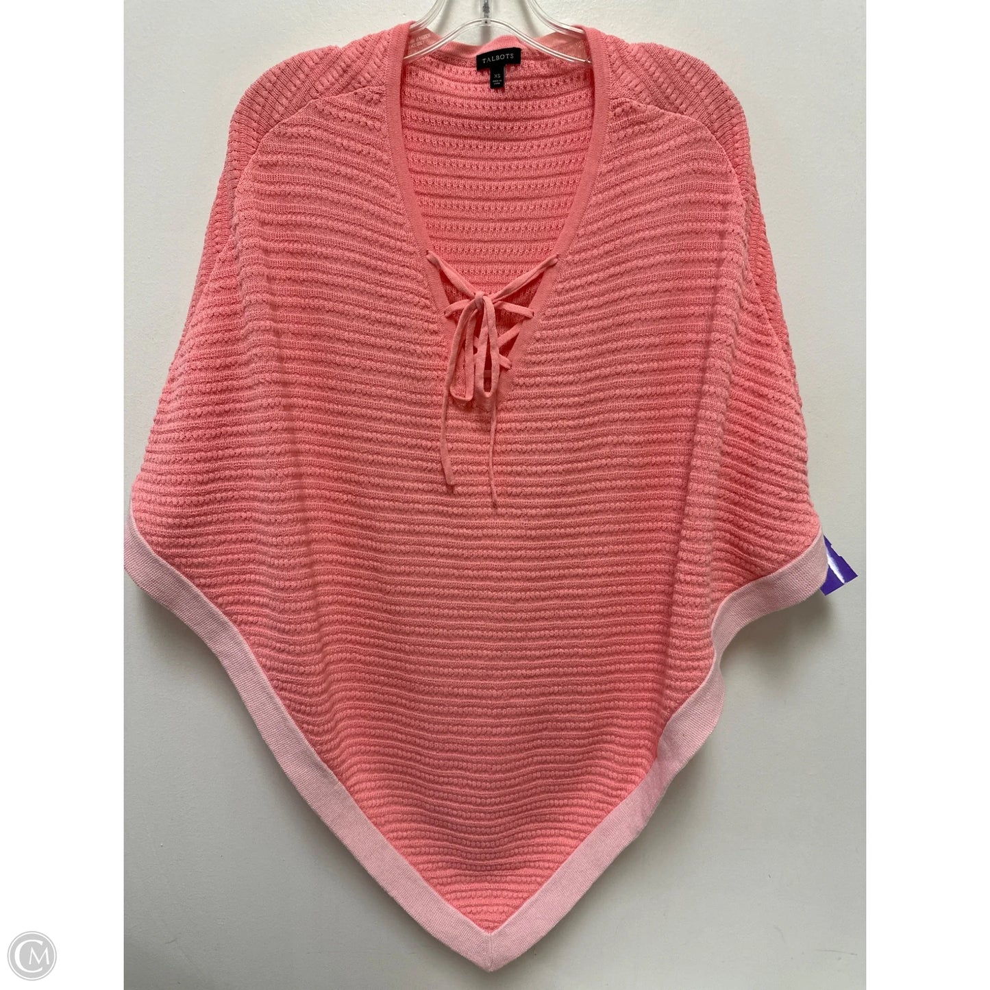 Poncho By Talbots In Pink, Size: Xs