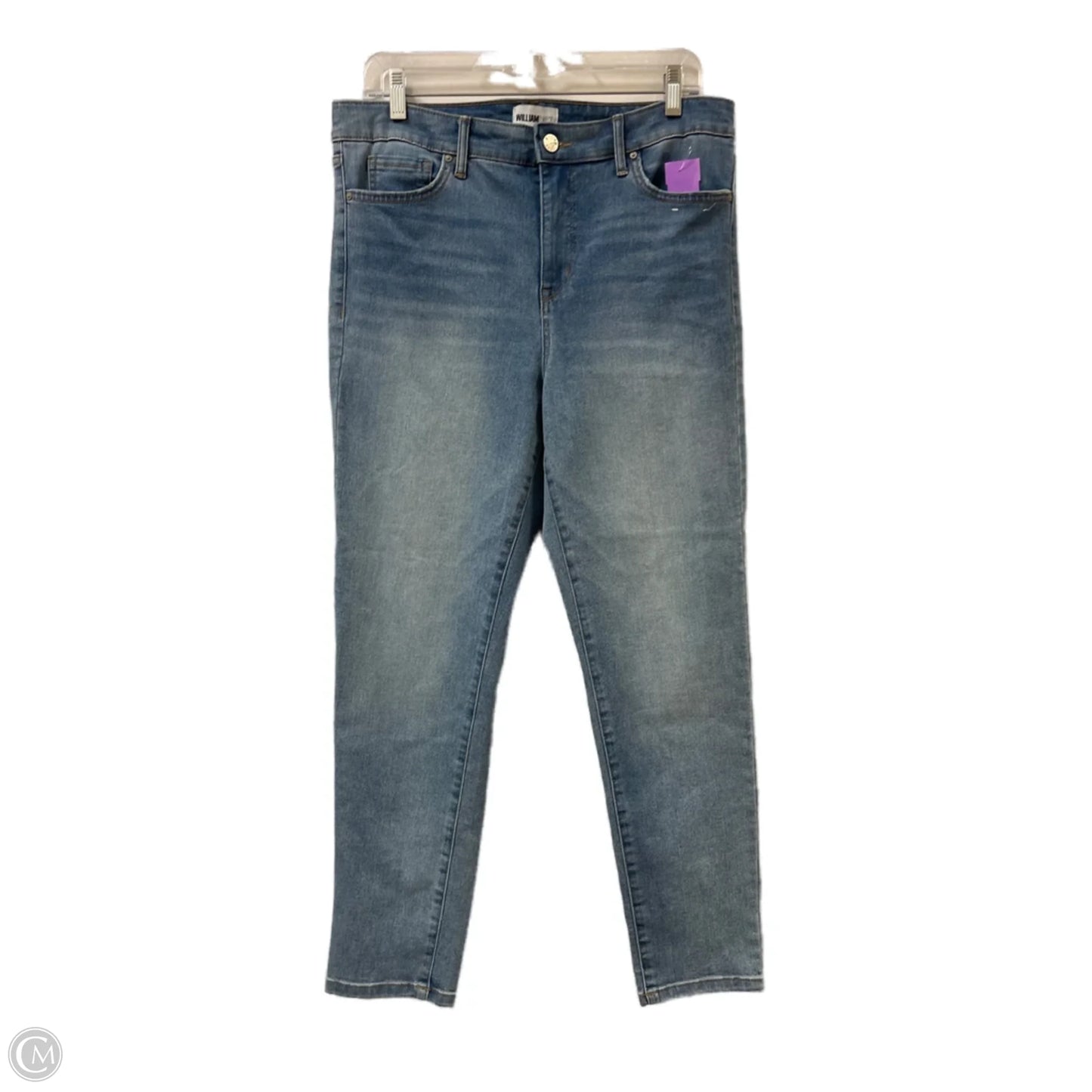 Jeans Skinny By William Rast In Blue Denim, Size: 12