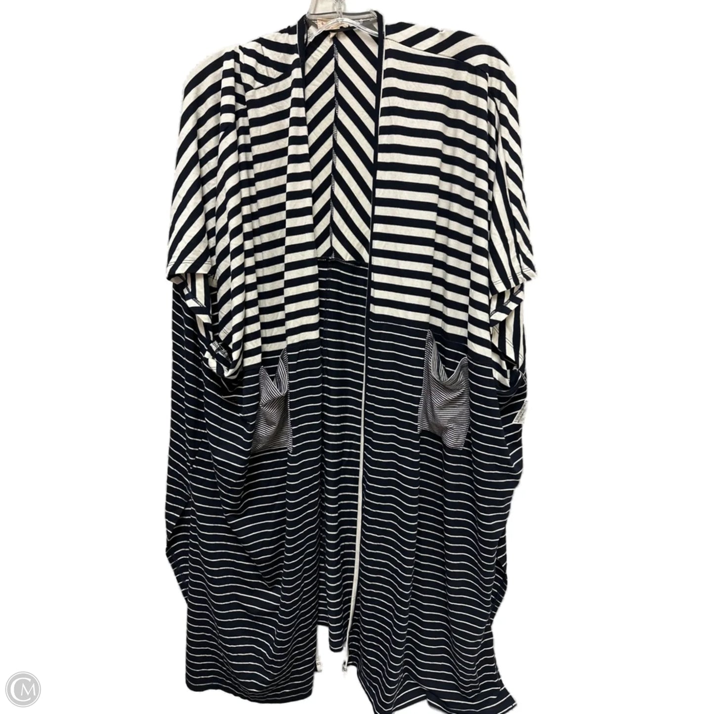 Sweater Cardigan By Hem & Thread In Navy, Size: Osfm