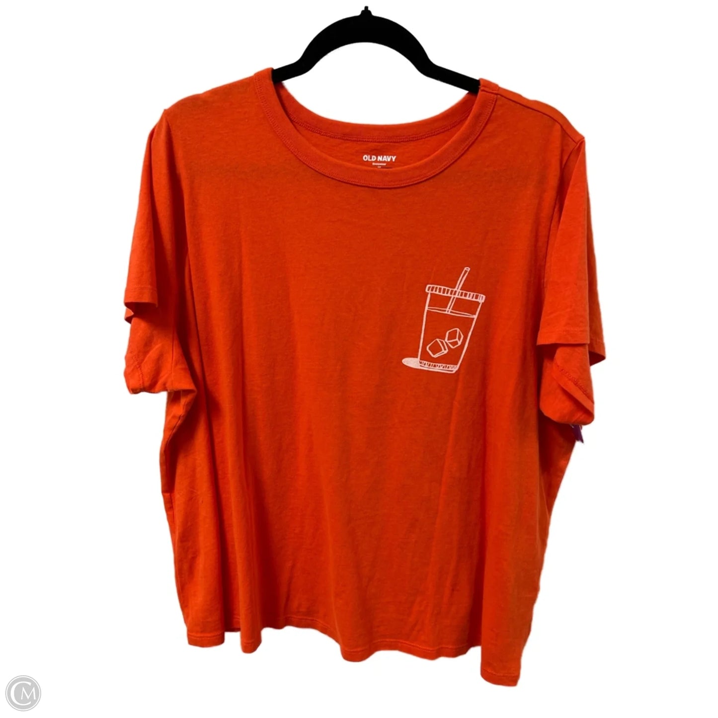 Top Short Sleeve By Old Navy In Orange, Size: 2x