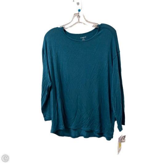 Top Long Sleeve By Clothes Mentor In Teal, Size: L
