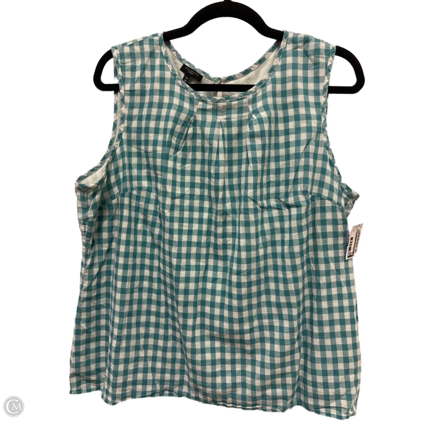 Top Sleeveless By Talbots In Blue, Size: Xl