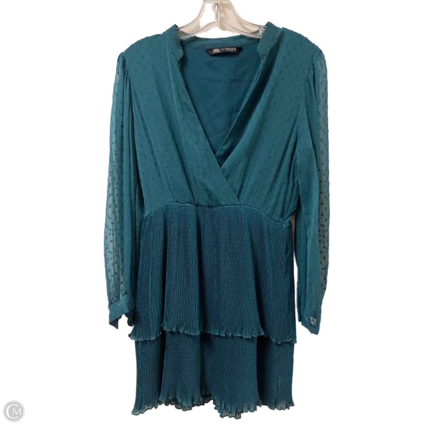 Dress Casual Short By Zara In Green, Size: S