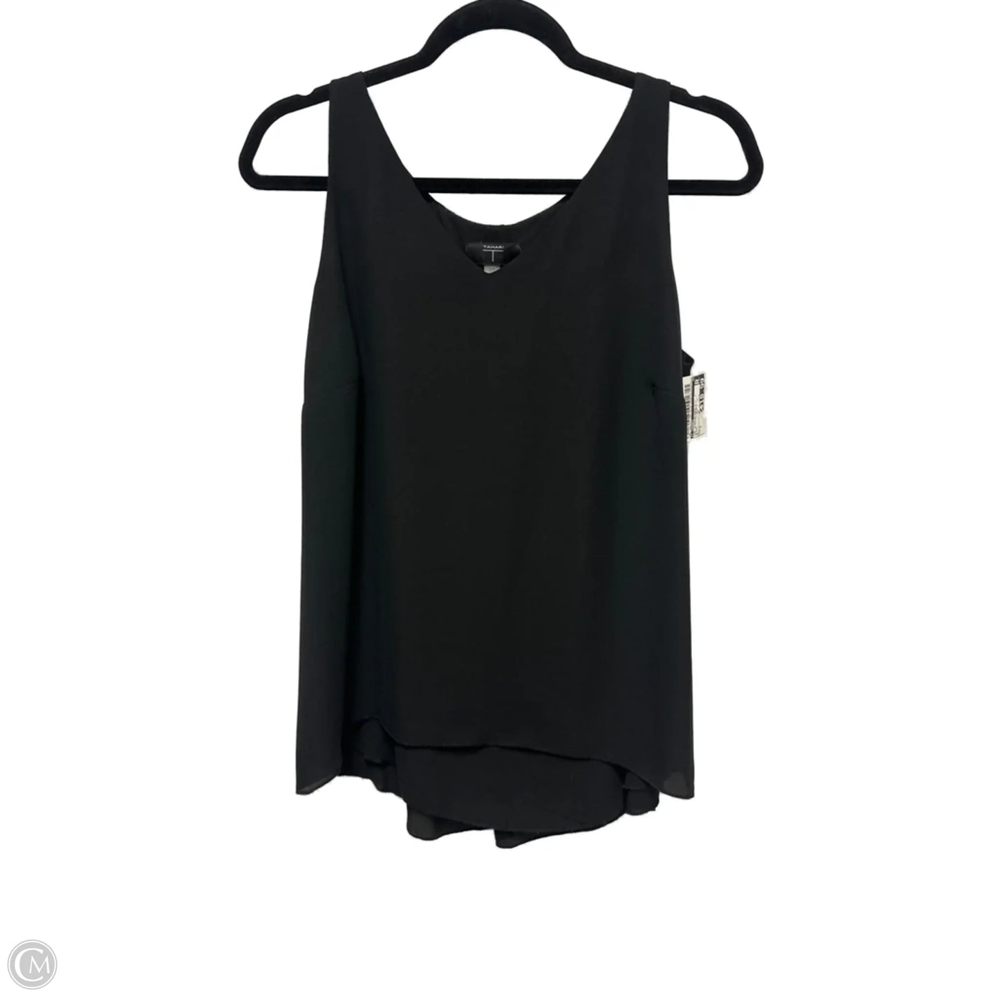 Top Sleeveless By T Tahari In Black, Size: S