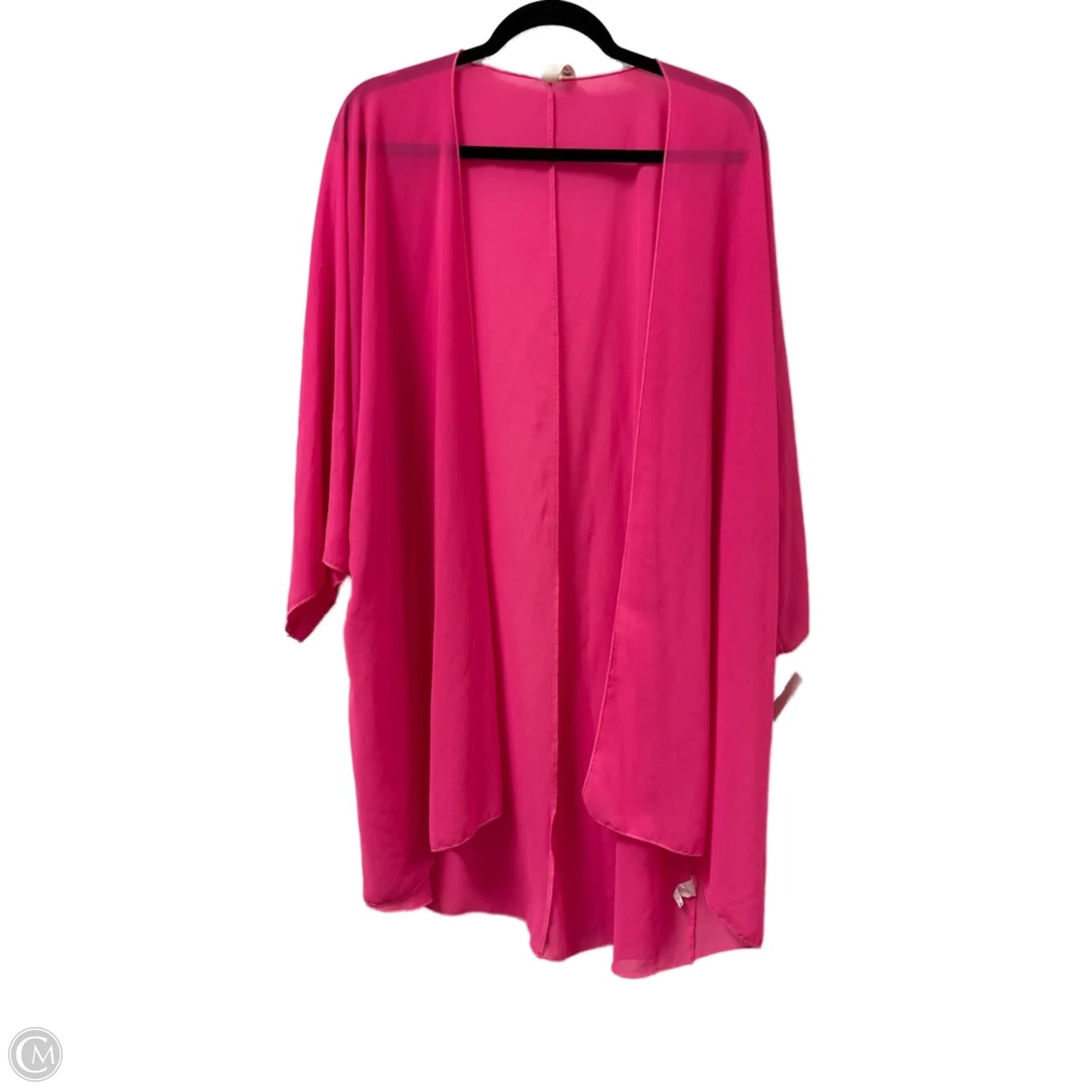 Kimono By Clothes Mentor In Pink, Size: 3x