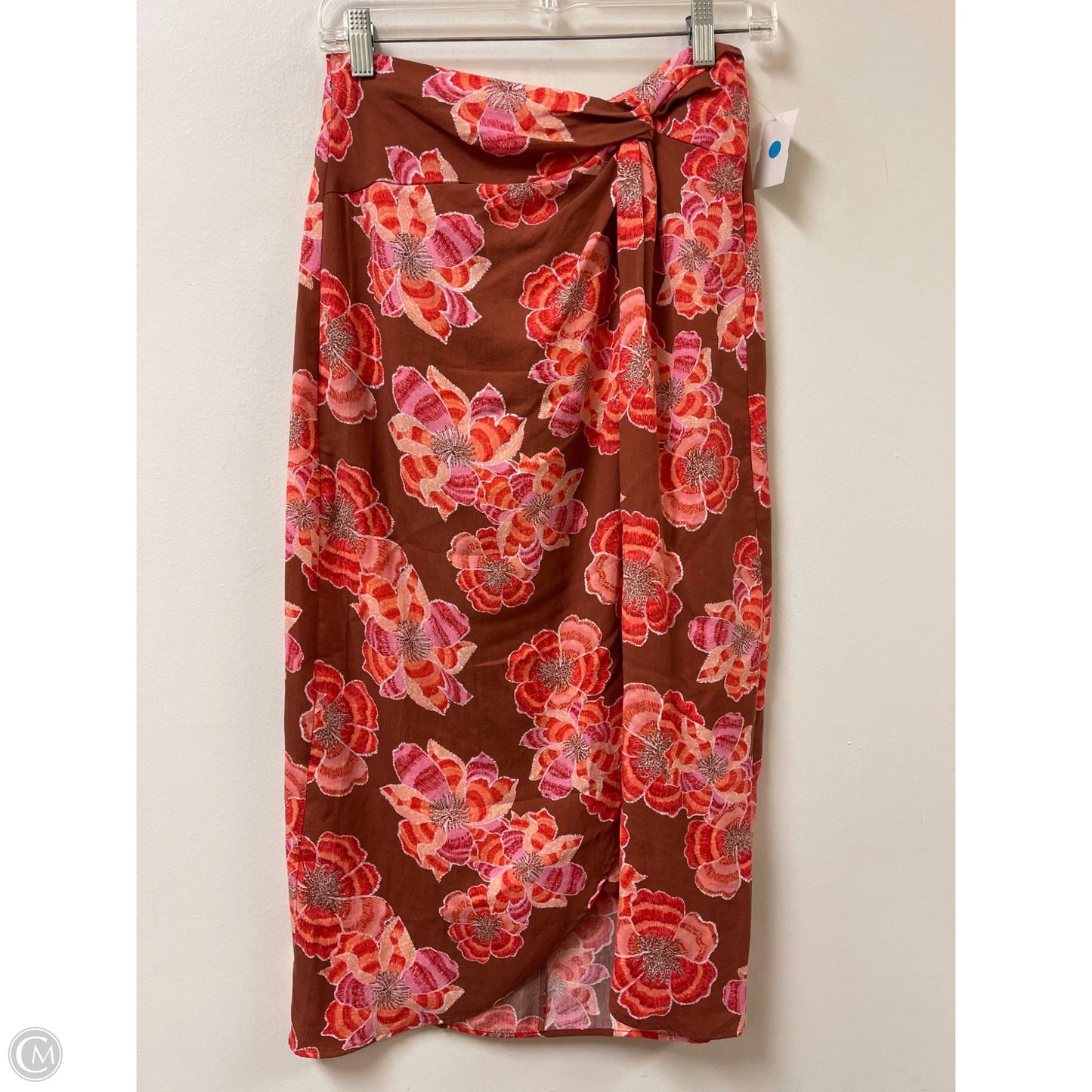 Skirt Midi By Loft In Floral Print, Size: 4