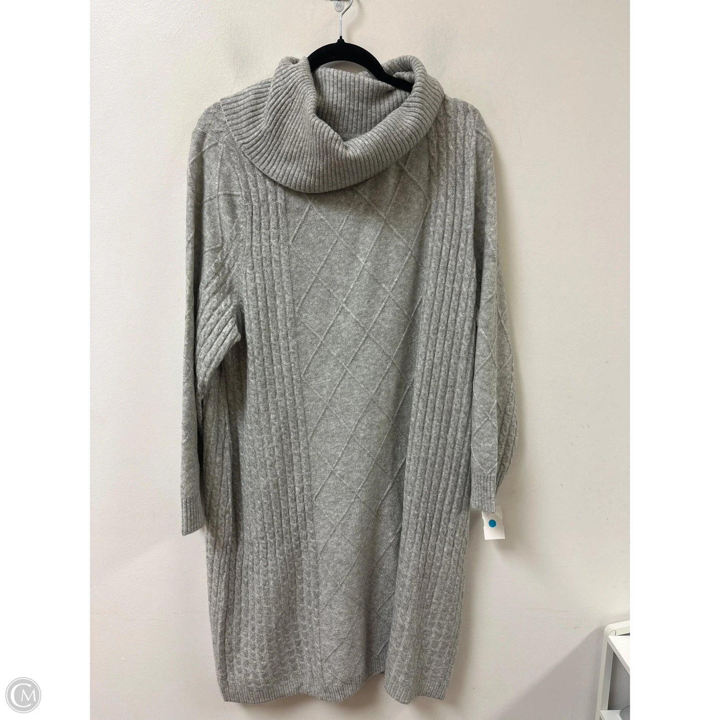 Dress Casual Maxi By Talbots In Grey, Size: 2x