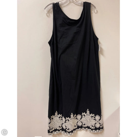 Dress Casual Maxi By Talbots In Black, Size: 2x