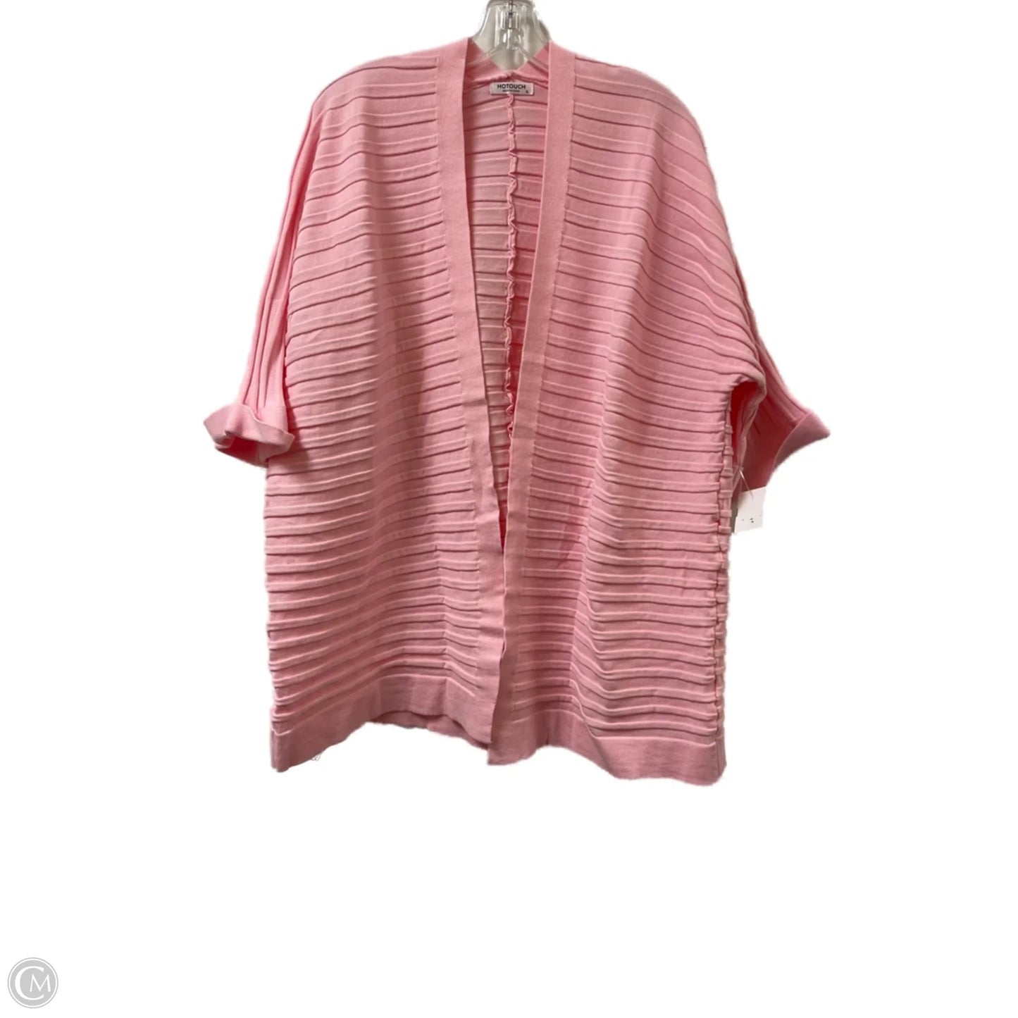 Sweater Cardigan By Clothes Mentor In Pink, Size: Xl