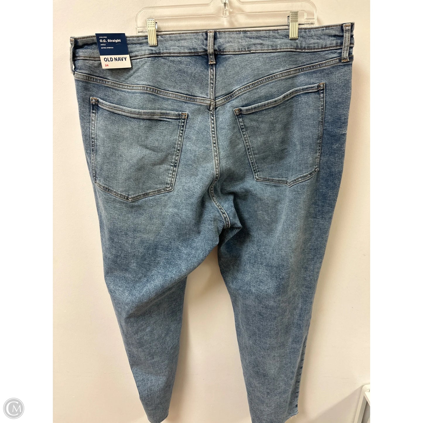 Jeans Straight By Old Navy In Blue Denim, Size: 24