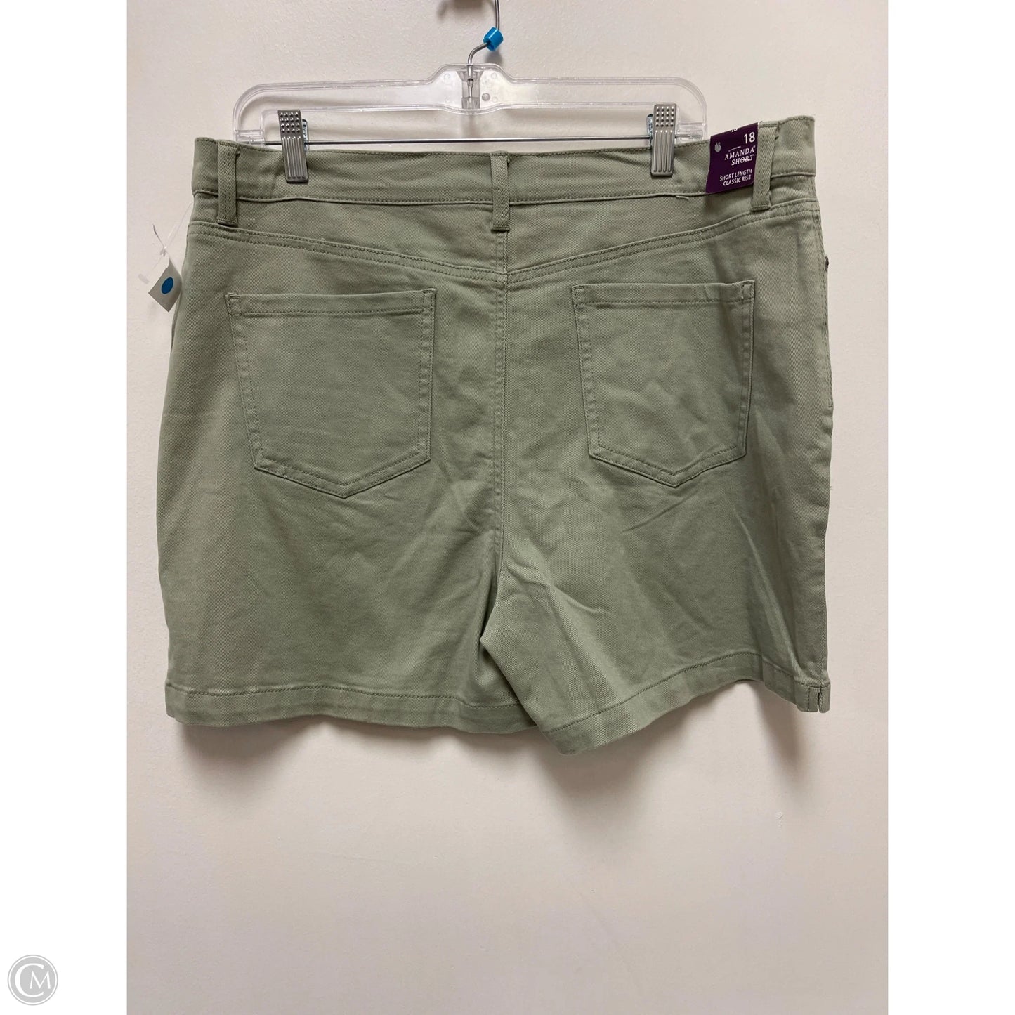 Shorts By Gloria Vanderbilt In Green, Size: 18