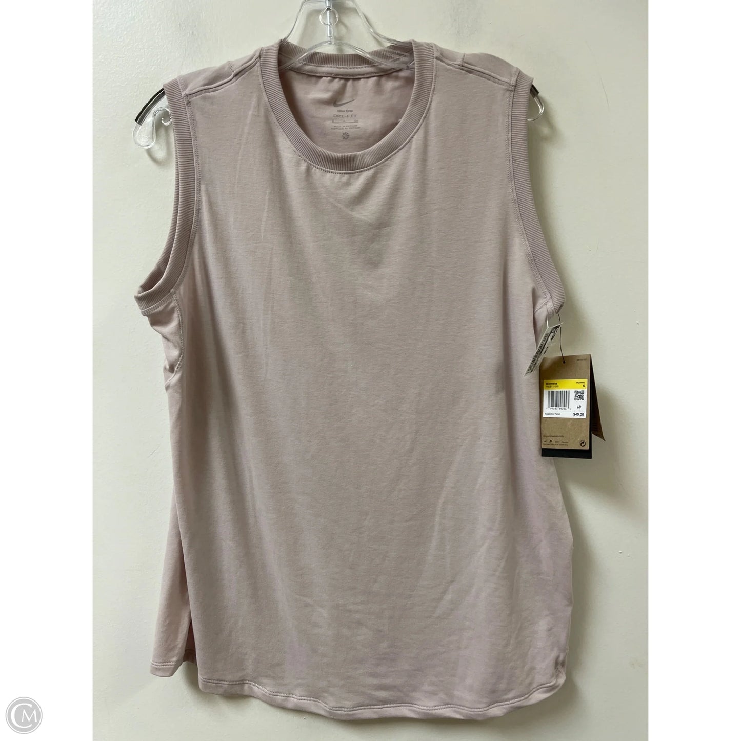 Athletic Tank Top By Nike Apparel In Pink, Size: S