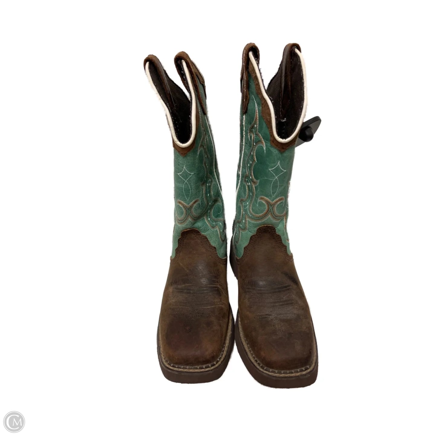 Boots Western By Justin In Teal, Size: 6