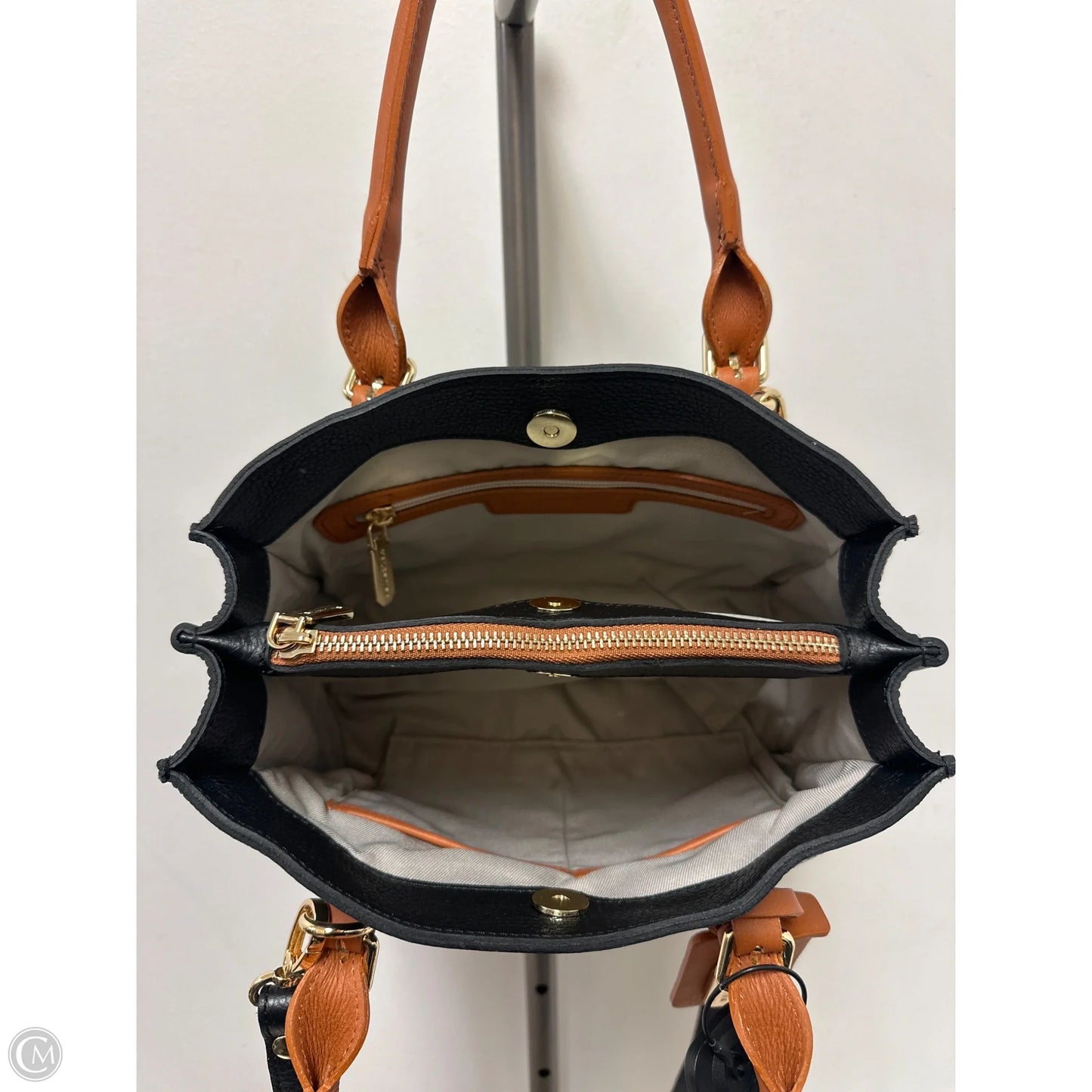 Handbag Leather By Cma, Size: Medium