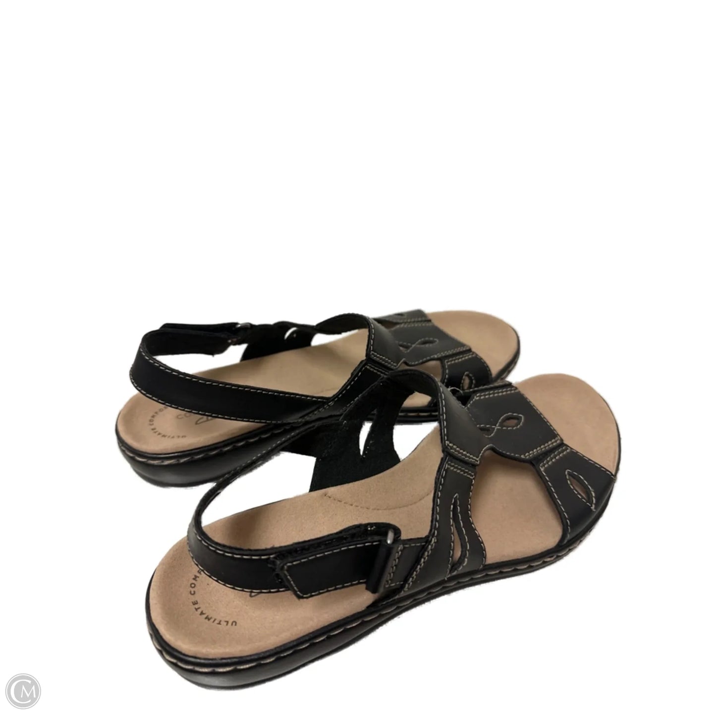 Shoes Flats By Clarks In Black, Size: 9