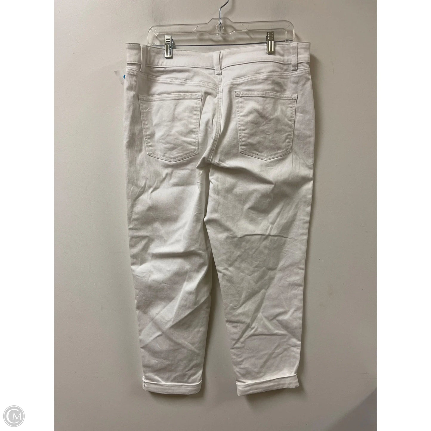 Jeans Skinny By Talbots In White, Size: 12