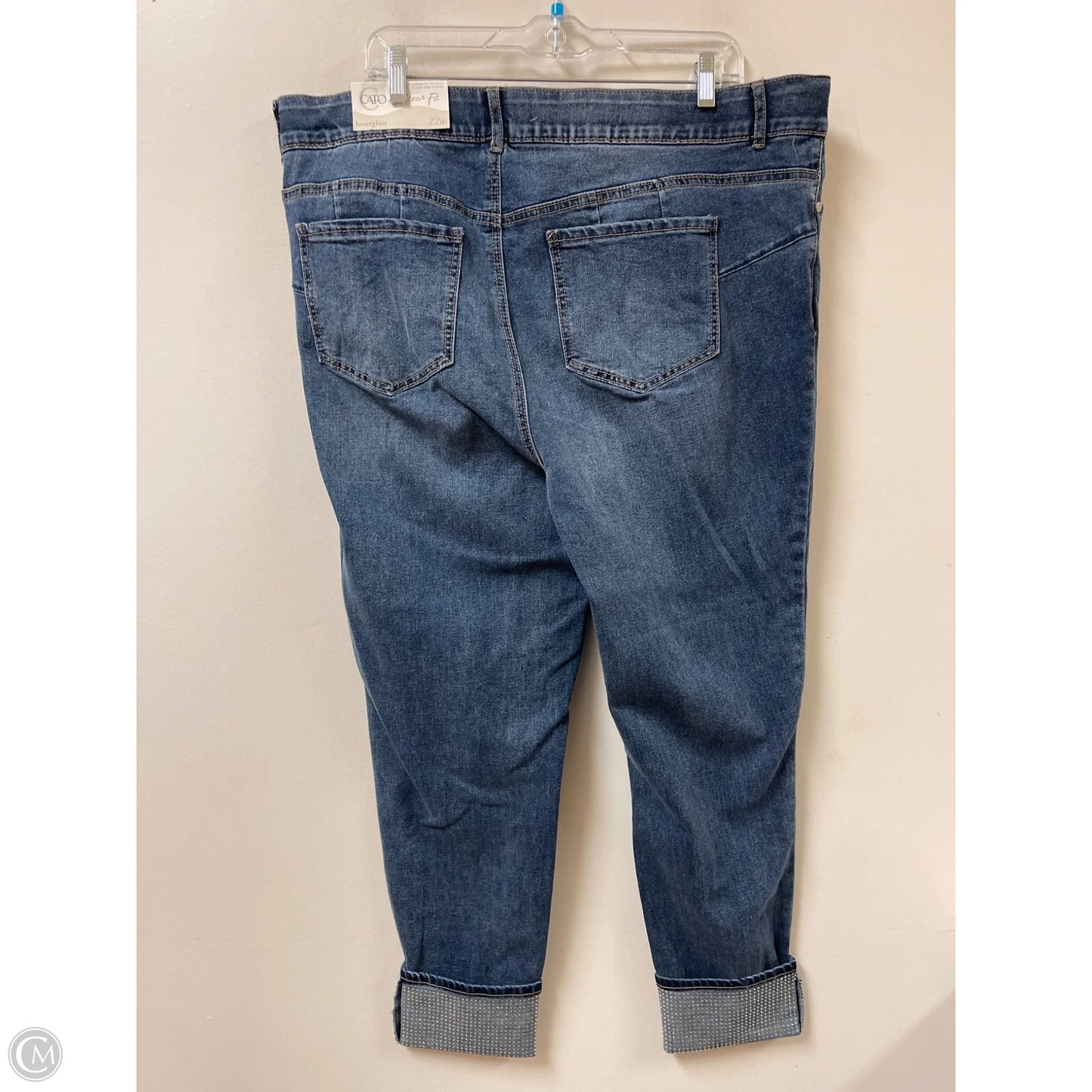 Jeans Straight By Cato In Blue Denim, Size: 22