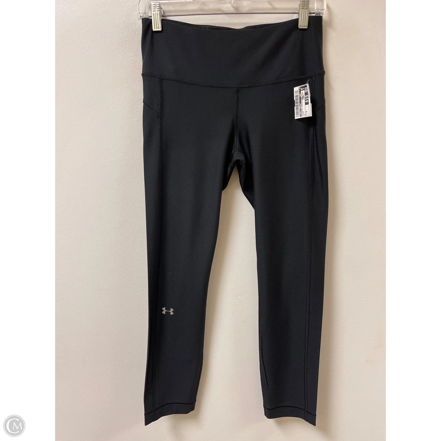 Athletic Leggings By Under Armour In Black, Size: M