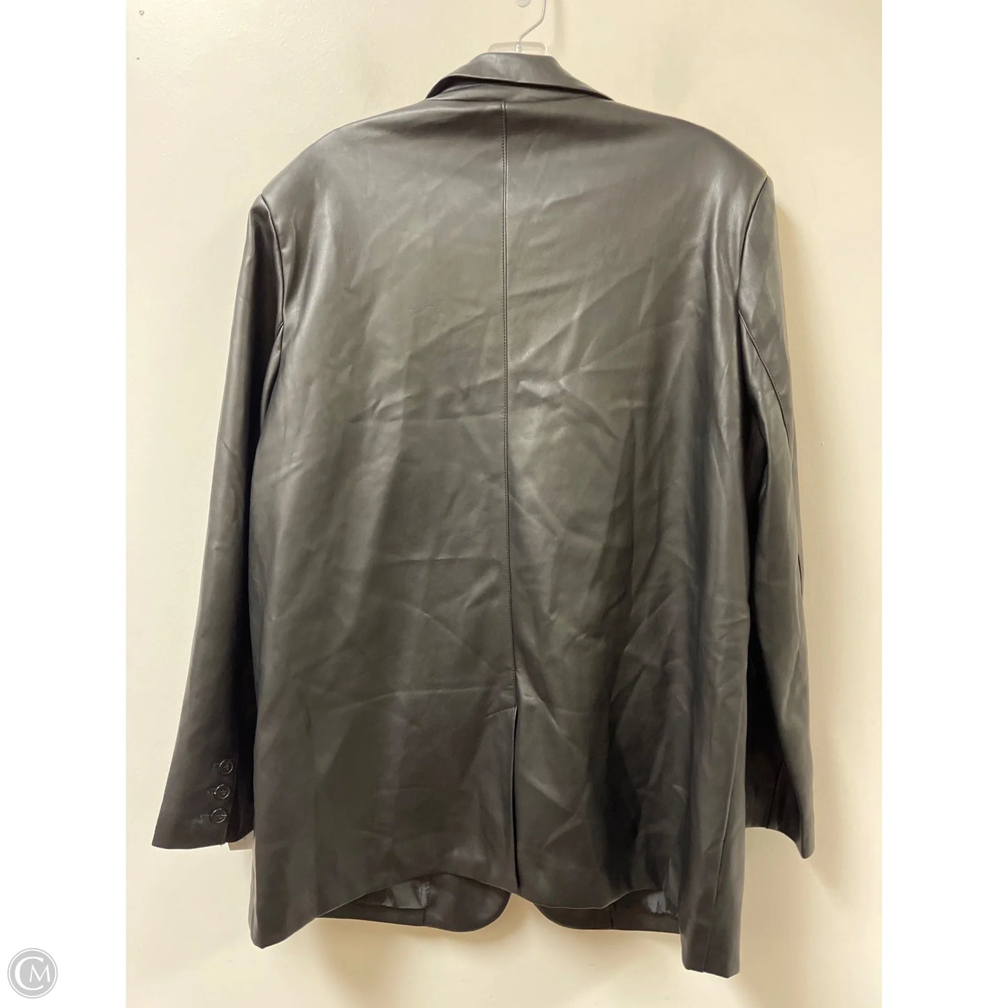 Coat Trench Coat By Cmb In Black, Size: M