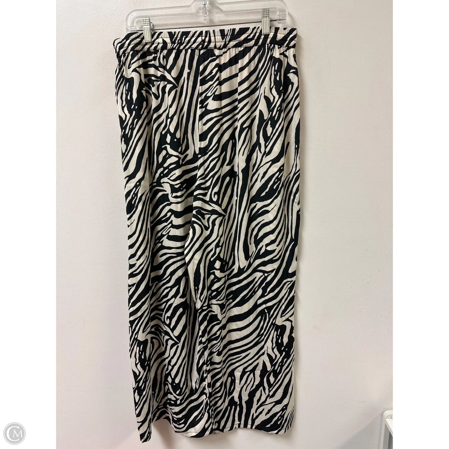 Pants Wide Leg By Rachel Zoe In Black & Cream, Size: L