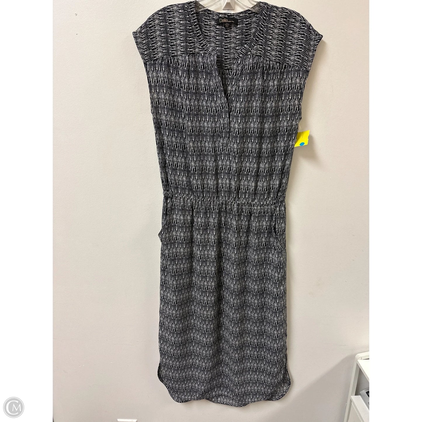 Dress Casual Midi By Dalia In Black & White, Size: M