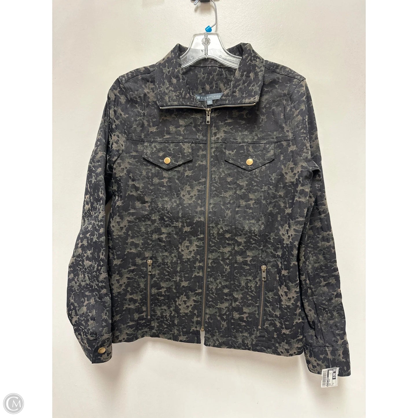 Jacket Denim By Elliott Lauren In Green, Size: M