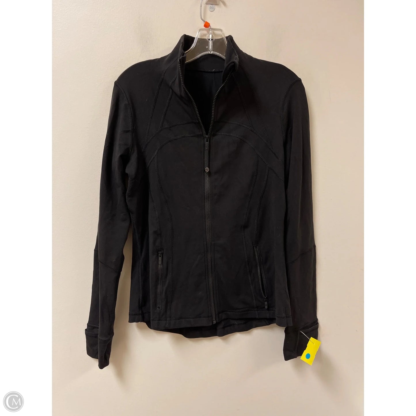 Athletic Jacket By Lululemon In Black, Size: M