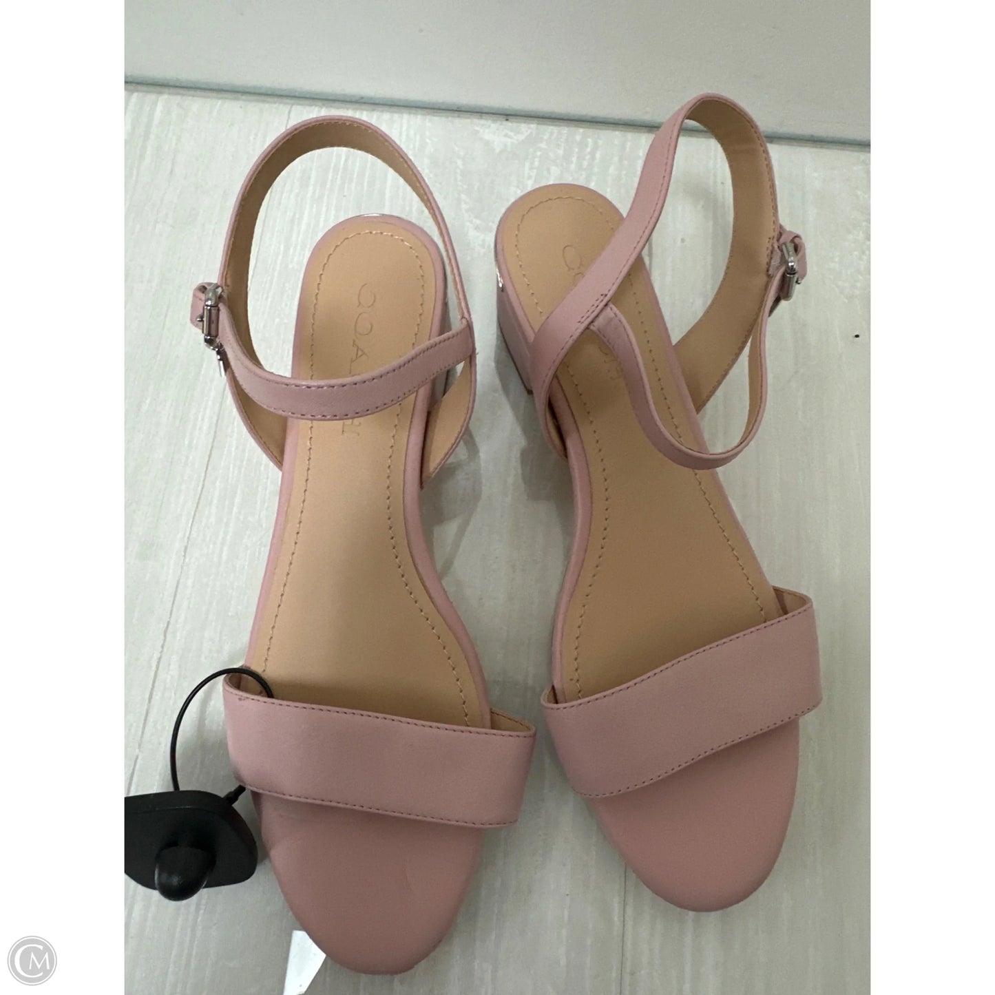 Sandals Designer By Coach In Pink, Size: 8