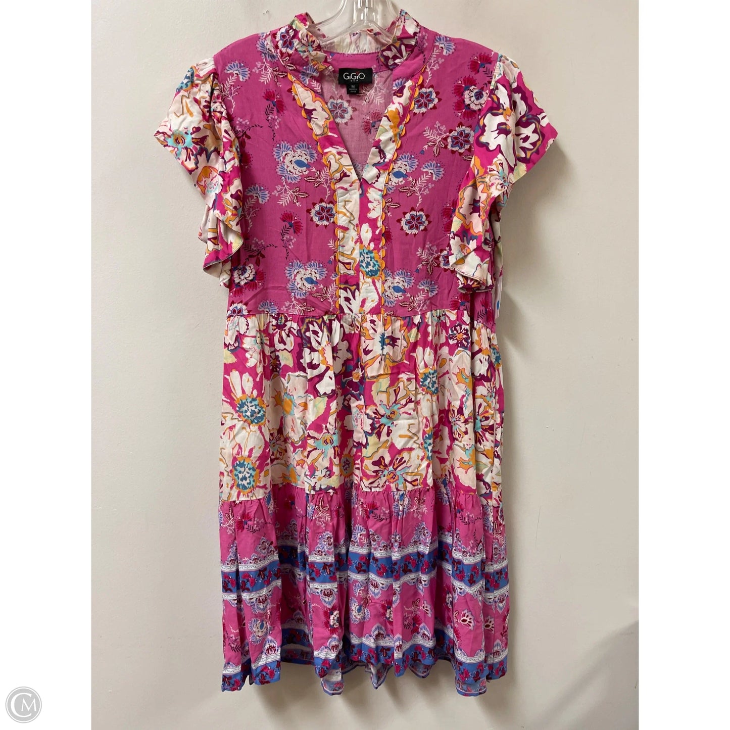 Dress Casual Midi By Gigio In Pink, Size: M