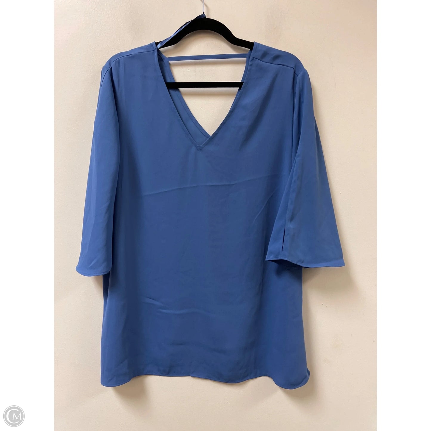 Top Short Sleeve By Chicos In Blue, Size: L