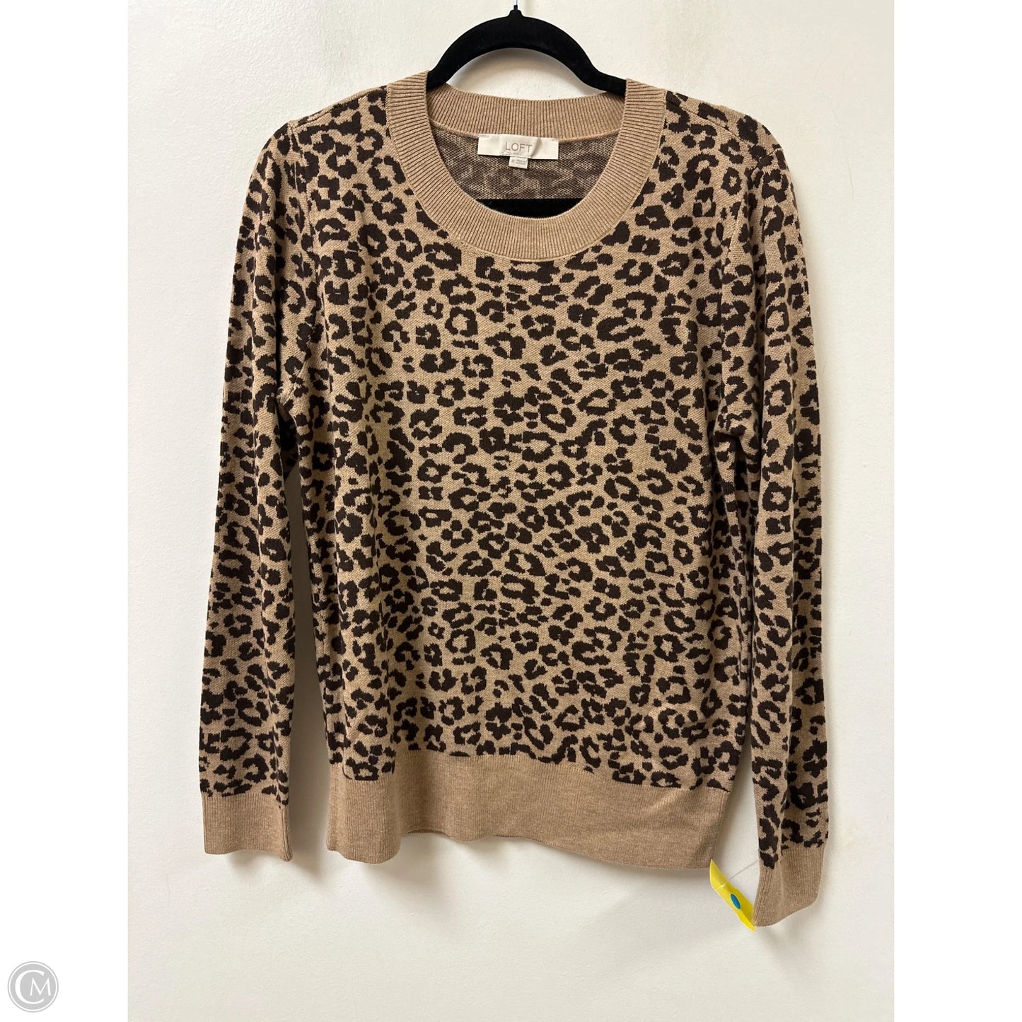 Sweater By Loft In Animal Print, Size: M