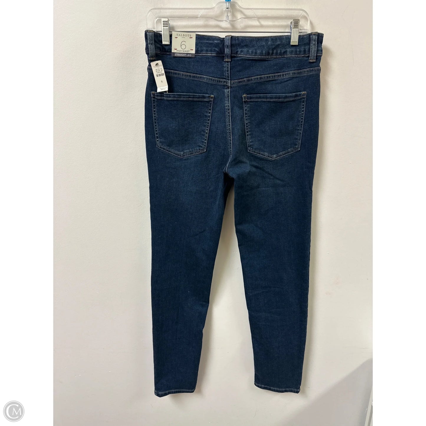 Jeans Straight By Talbots In Blue Denim, Size: 6