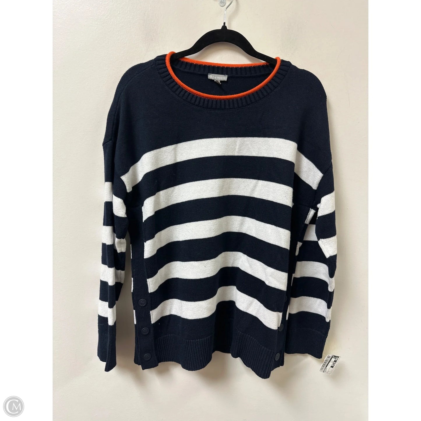 Sweater By Talbots In Navy, Size: L