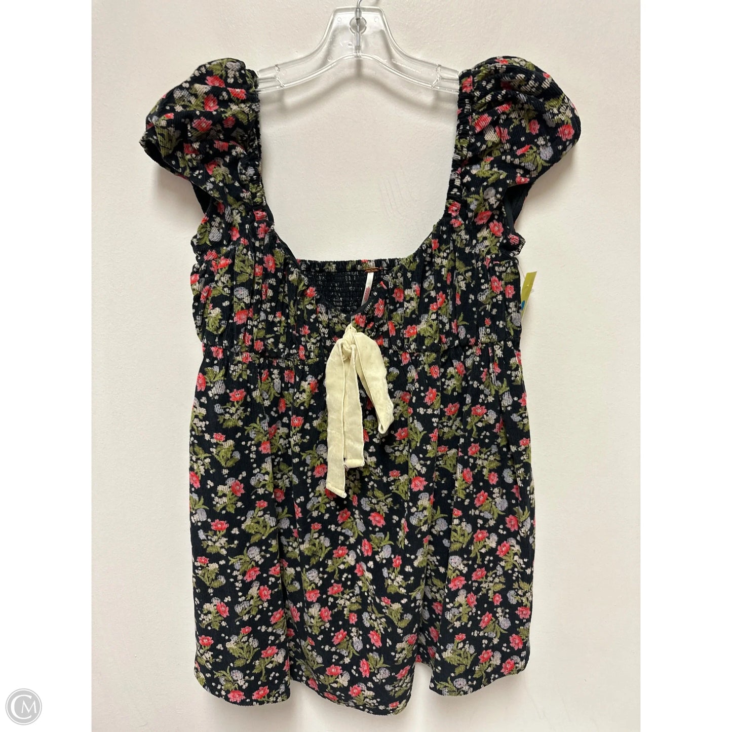Tunic Short Sleeve By Free People In Floral Print, Size: S
