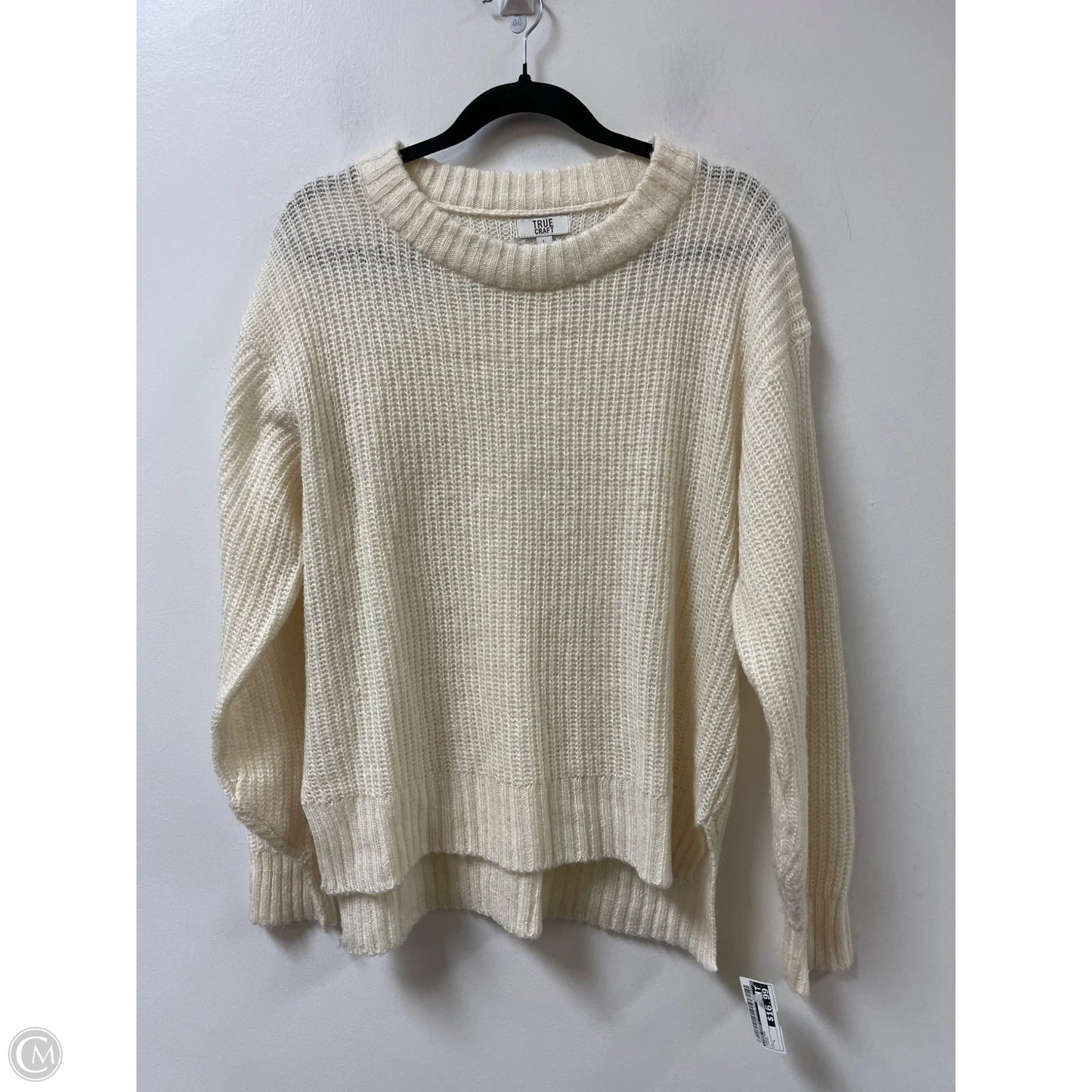 Sweater By True Craft In Cream, Size: L