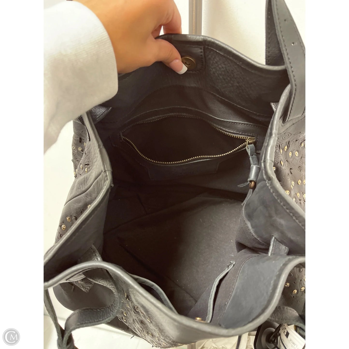 Handbag Leather By Cmb, Size: Large