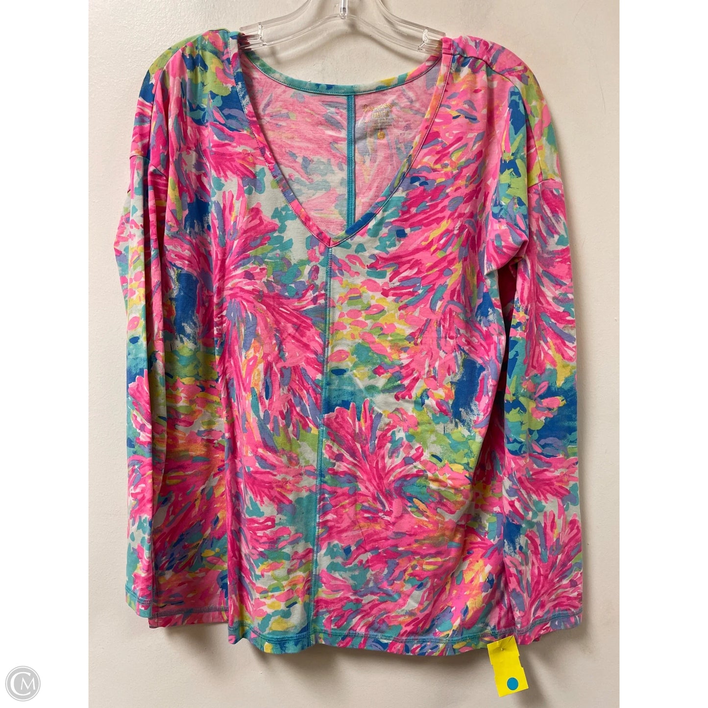 Top Long Sleeve Designer By Lilly Pulitzer In Pink, Size: S