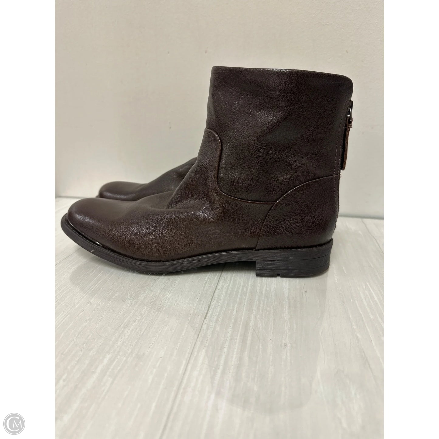 Boots Ankle Heels By Franco Sarto In Brown, Size: 11