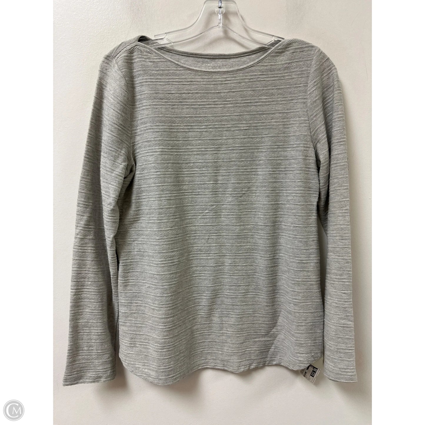 Top Long Sleeve By Talbots In Grey, Size: S