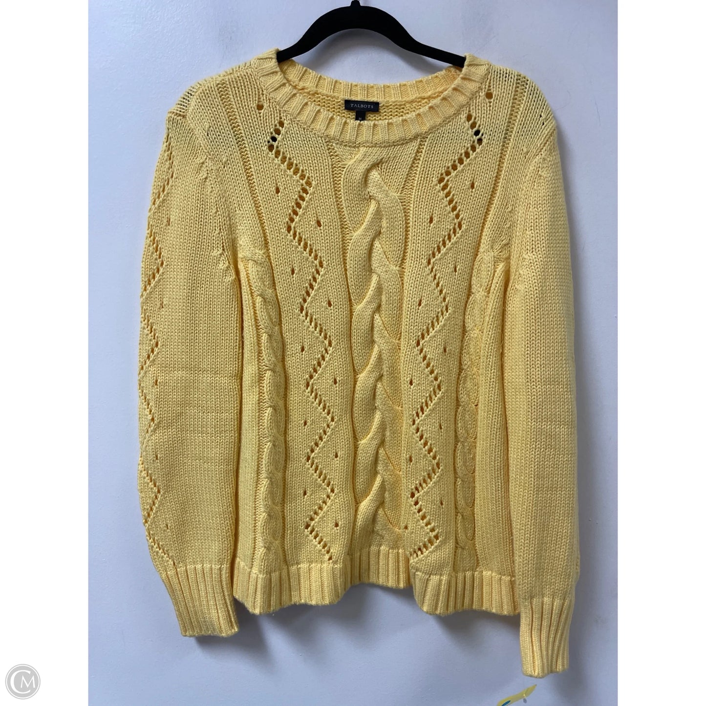 Sweater By Talbots In Yellow, Size: M