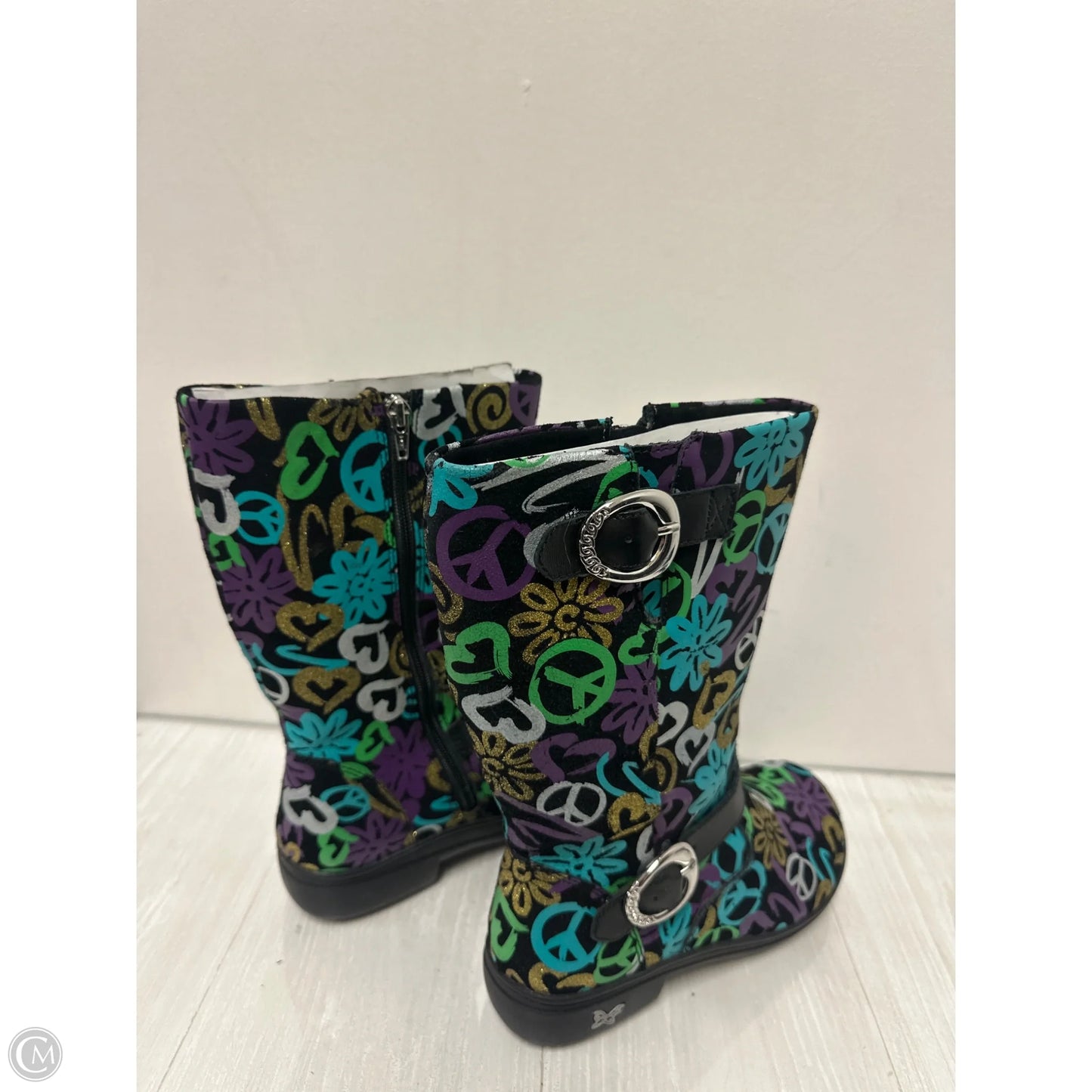 Boots Mid-calf Heels By Alegria In Multi-colored, Size: 6.5